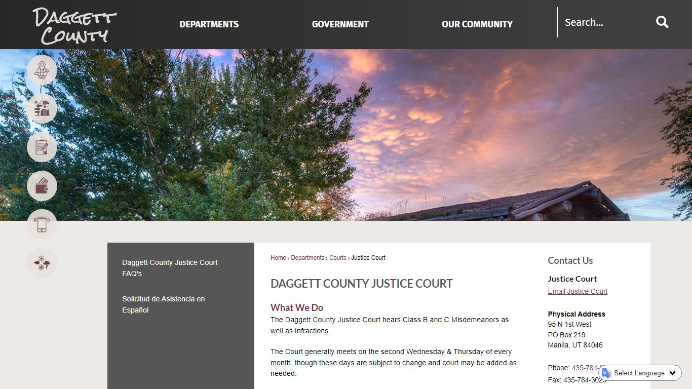 Daggett County Justice Court